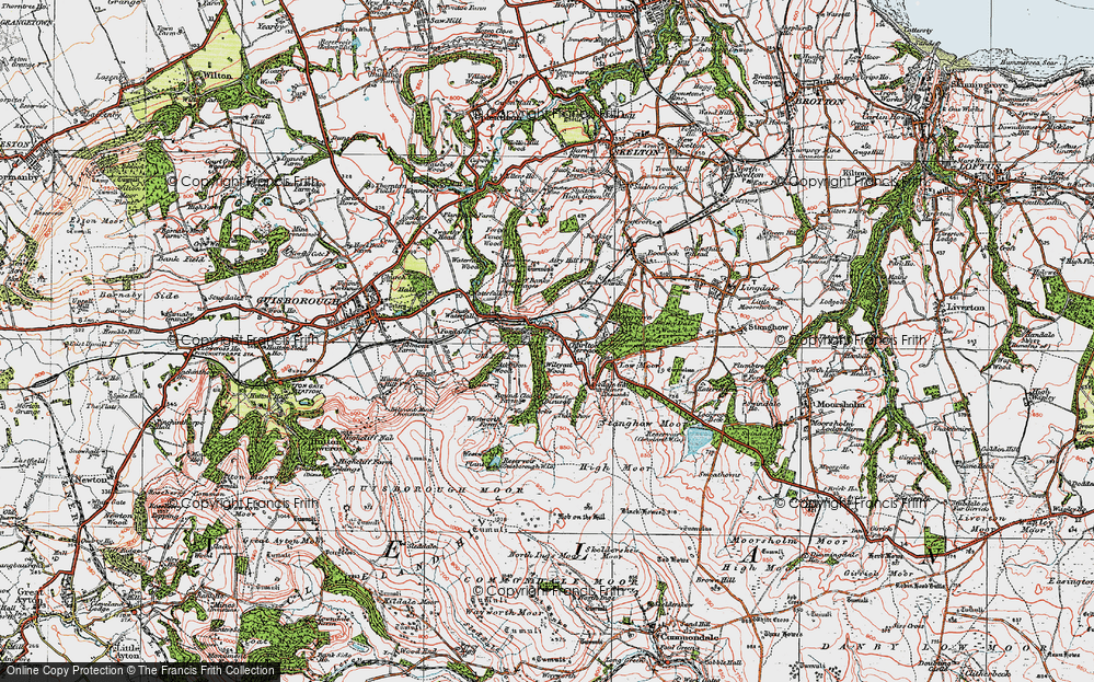 Old Map of Slapewath, 1925 in 1925