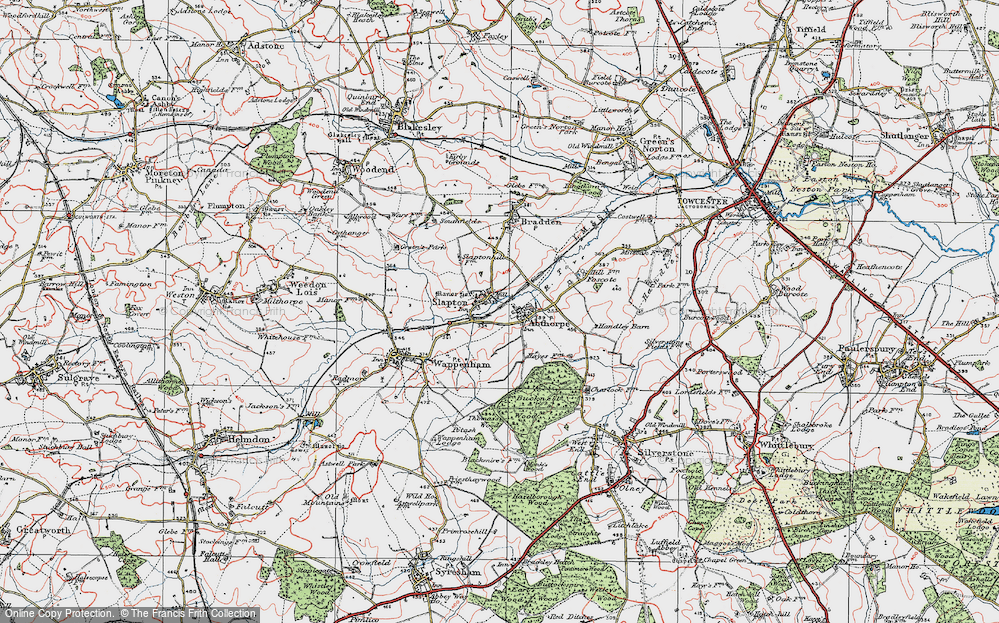 Old Map of Slapton, 1919 in 1919