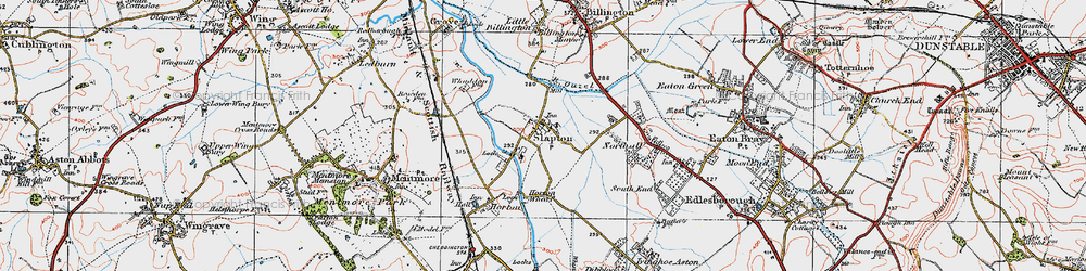 Old map of Slapton in 1920