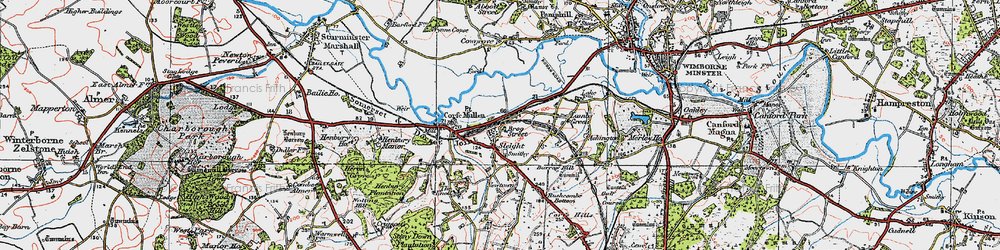Old map of Sleight in 1919