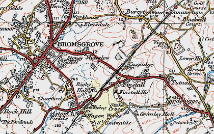Old map of Slideslow in 1919