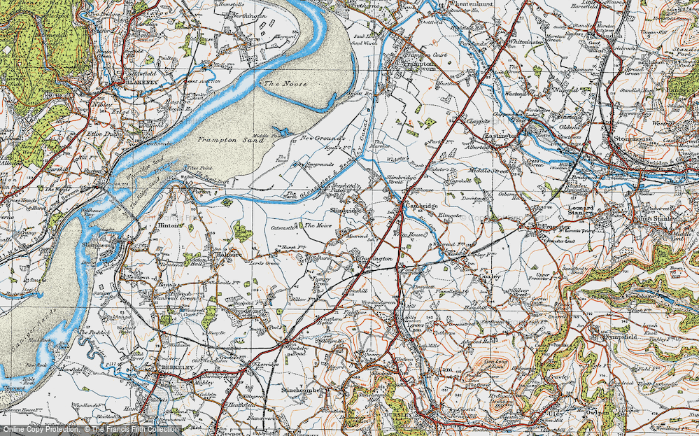 Old Map of Slimbridge, 1919 in 1919