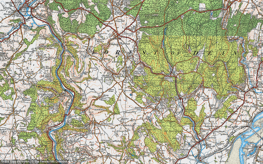 Old Map of Sling, 1919 in 1919