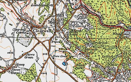 Old map of Sling in 1919