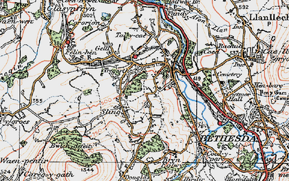 Old map of Sling in 1922