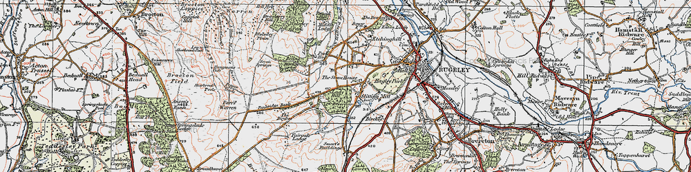 Old map of Slitting Mill in 1921