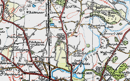 Old map of Slyfield in 1920