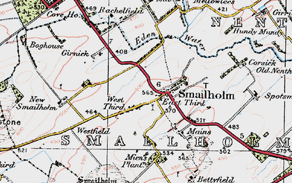 Old map of Smailholm in 1926