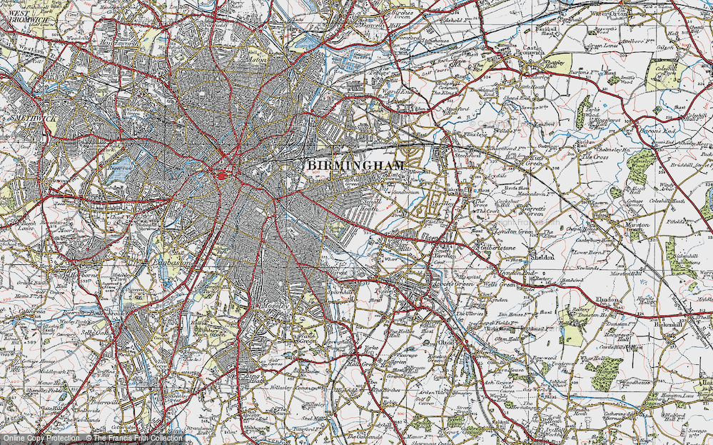 Old Map of Small Heath, 1921 in 1921