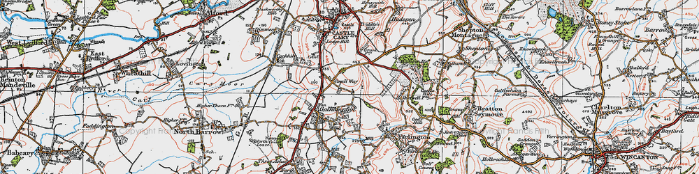 Old map of Small Way in 1919