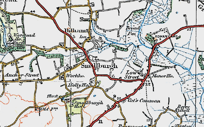 Old map of Smallburgh in 1922