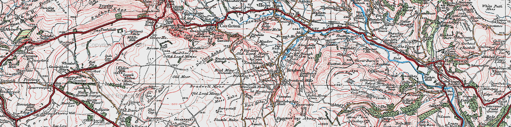 Old map of Smalldale in 1923