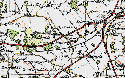 Old map of Smallford in 1920