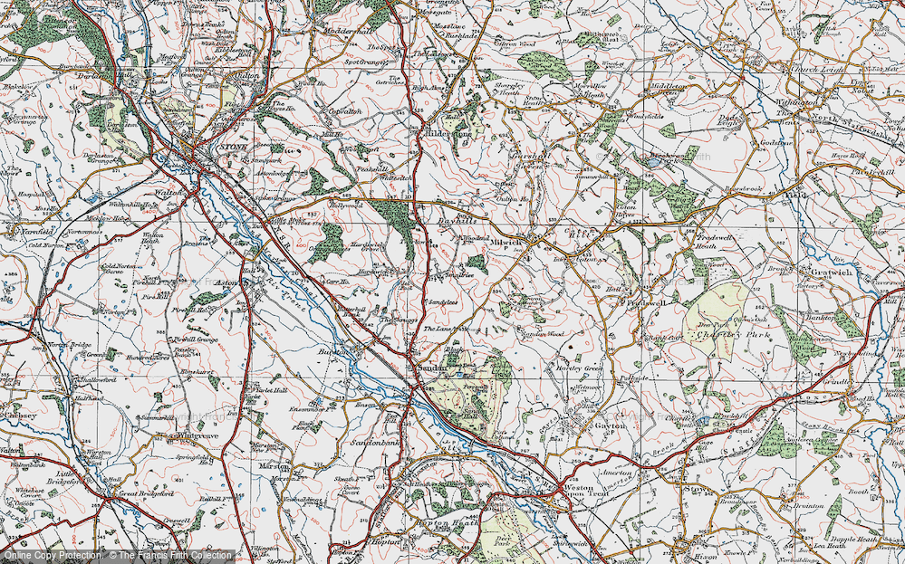 Old Map of Smallrice, 1921 in 1921