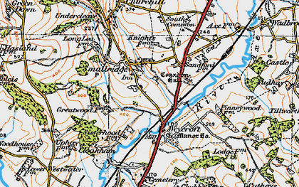 Old map of Smallridge in 1919