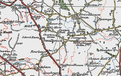 Old map of Smallwood in 1923
