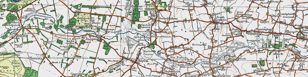 Old map of Smallworth in 1920