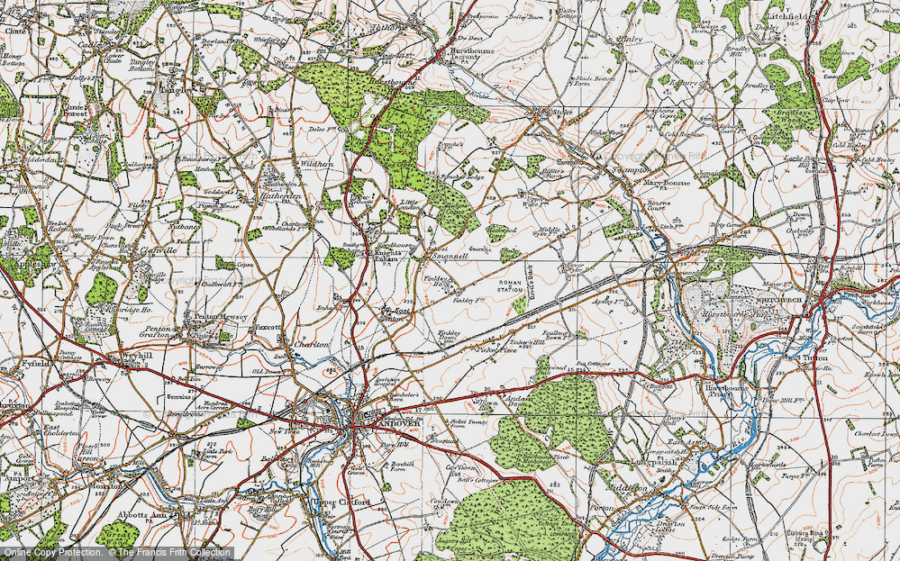 Old Map of Smannell, 1919 in 1919