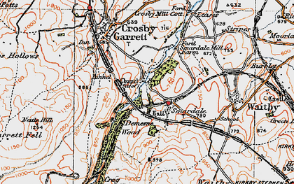 Old map of Smardale in 1925