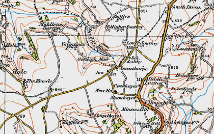 Old map of Smeatharpe in 1919