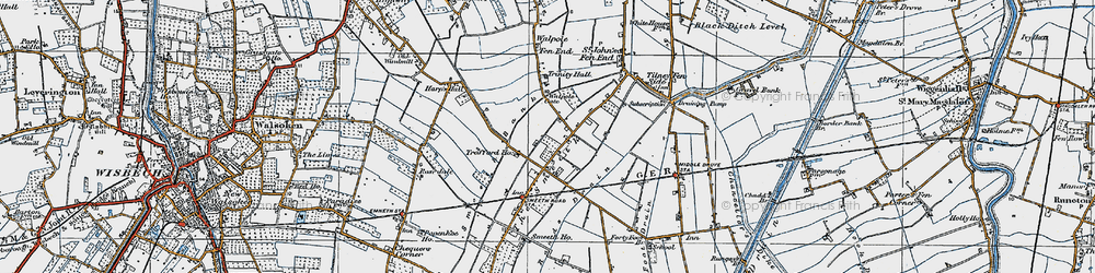 Old map of Rands Drain in 1922
