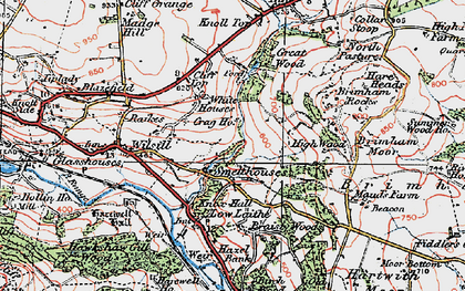 Old map of Smelthouses in 1925