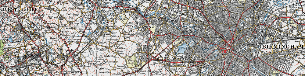 Old map of Smethwick in 1921