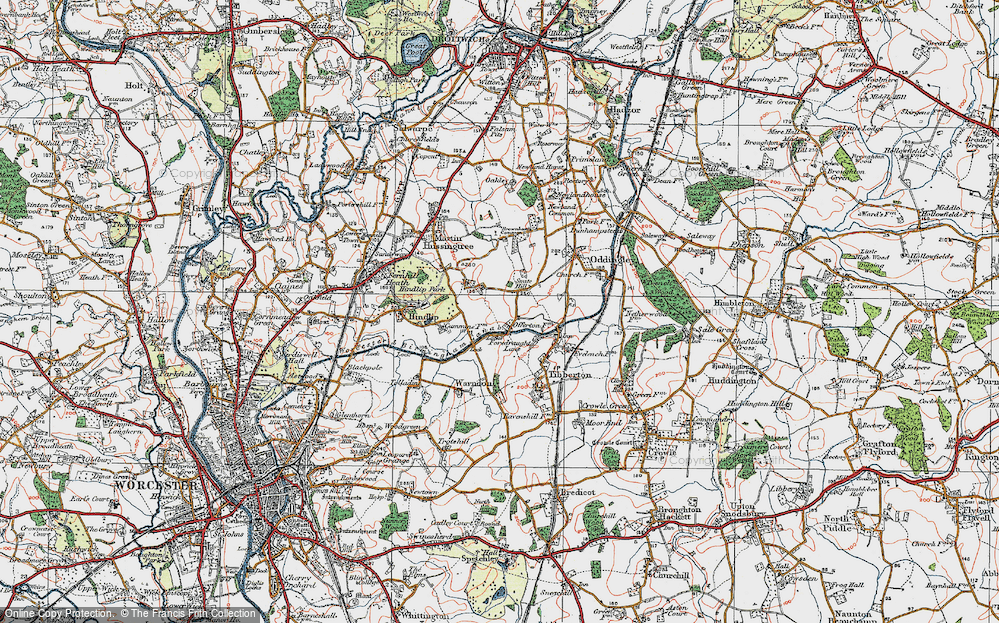 Old Map of Smite Hill, 1919 in 1919