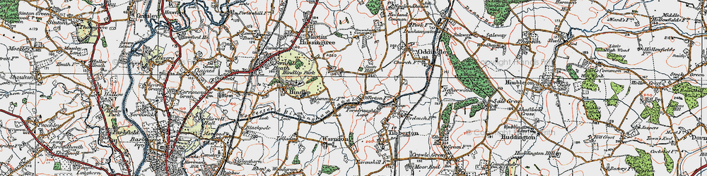 Old map of Smite Hill in 1919