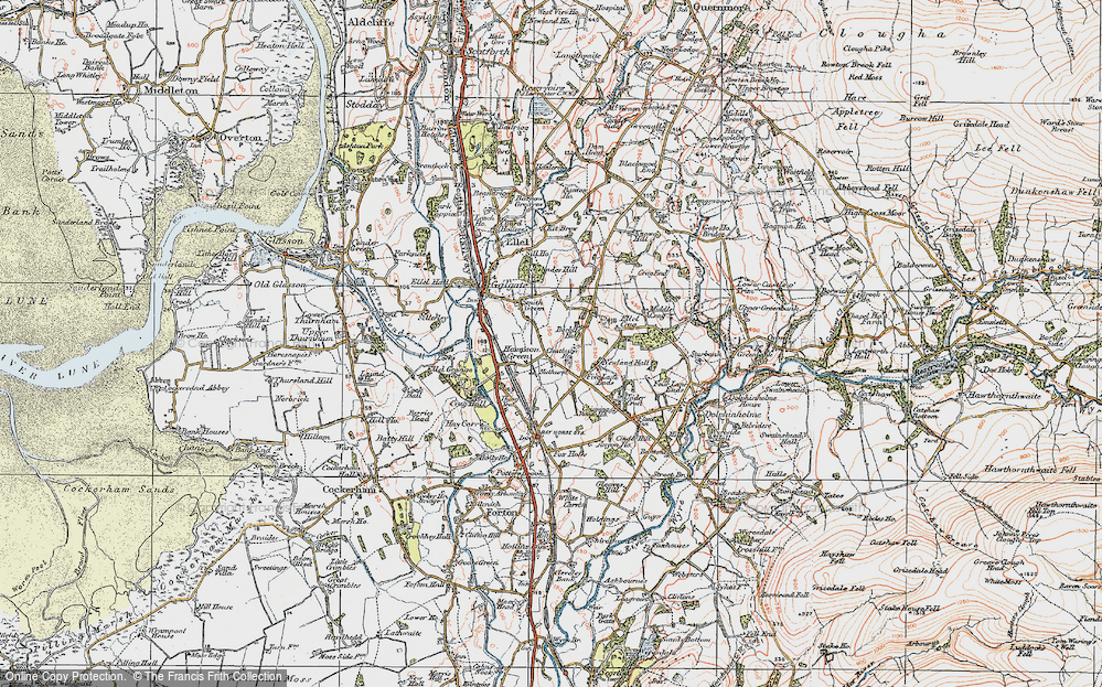 Old Map of Smith Green, 1924 in 1924
