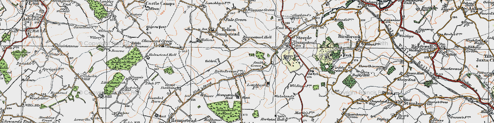 Old map of Boblow in 1920