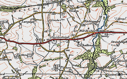 Old map of Smithaleigh in 1919