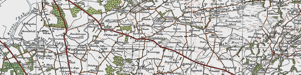 Old map of Smithfield in 1925