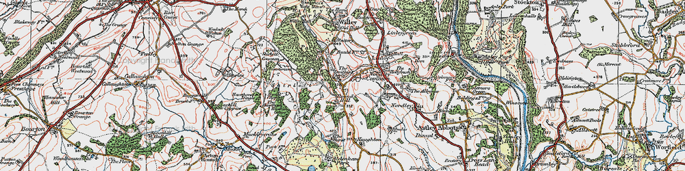 Old map of Smithies, The in 1921