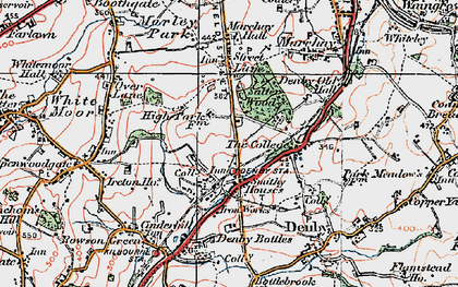 Old map of Smithy Houses in 1921