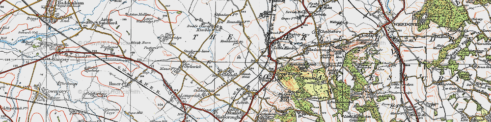 Old map of Smokey Row in 1919