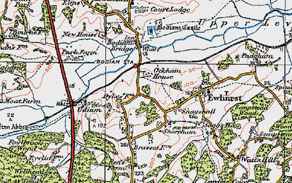 Old map of Snagshall in 1921