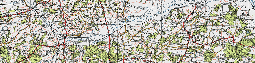 Old map of Snagshall in 1921