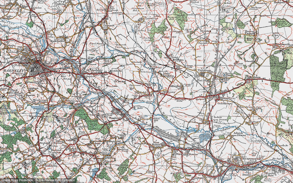 Old Map of Snape Hill, 1924 in 1924