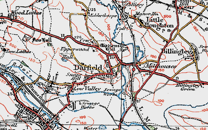 Old map of Snape Hill in 1924