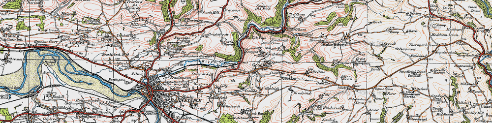 Old map of Snapper in 1919