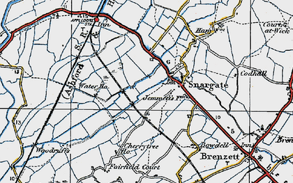 Old map of Appledore Sta in 1921