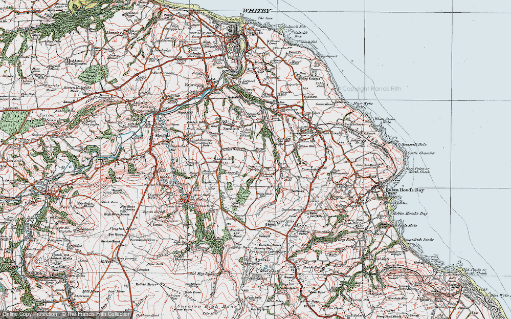 Old Map of Historic Map covering Belt Plantns in 1925