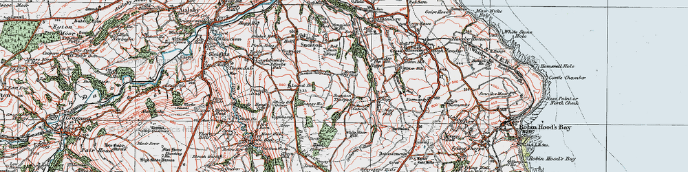 Old map of Belt Plantns in 1925