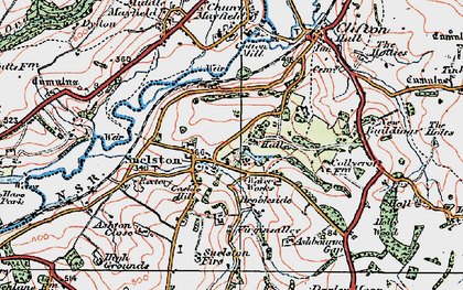Old map of Ashton Close in 1921