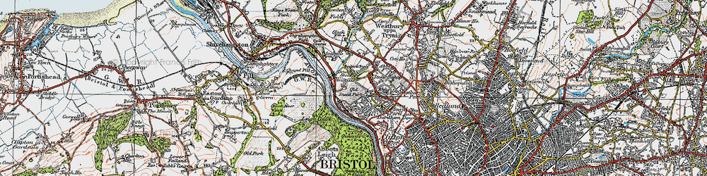 Old map of Avon Walkway in 1919