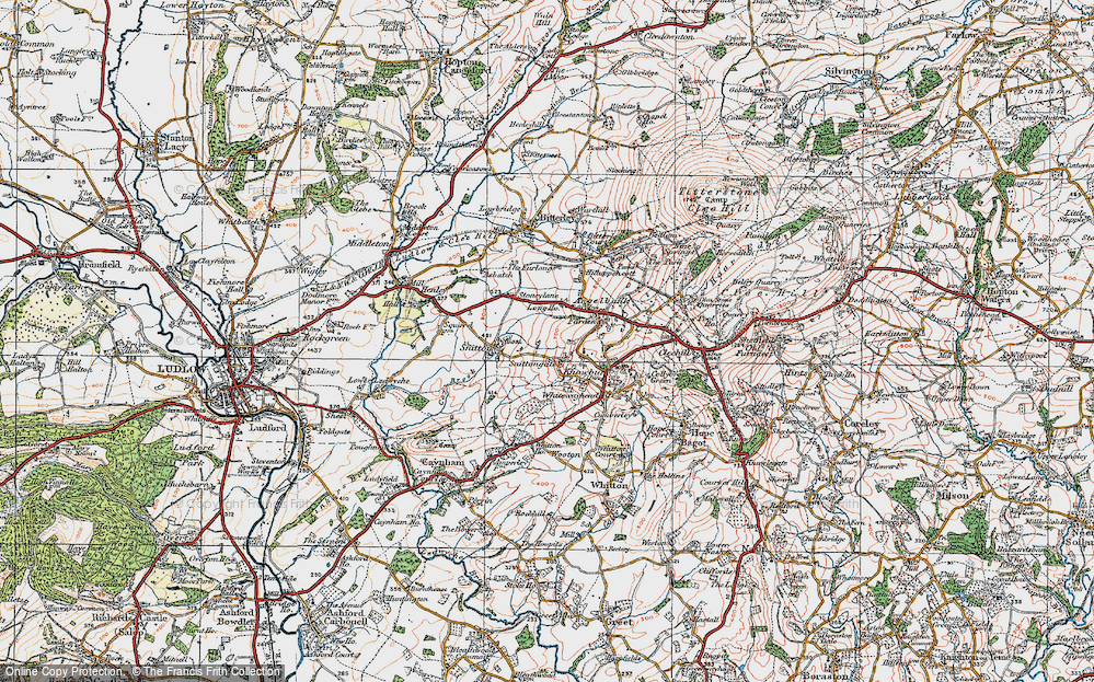 Old Map of Snittongate, 1921 in 1921