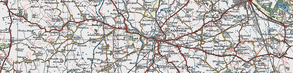 Old map of Snow Hill in 1921