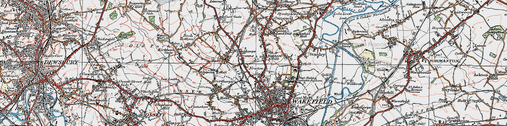 Old map of Snow Hill in 1925
