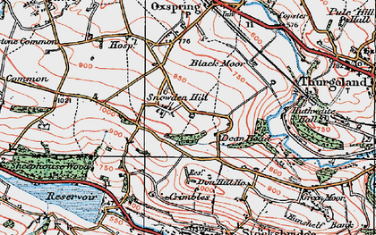 Old map of Snowden Hill in 1924